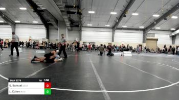 92 lbs 3rd Place - Gene Samuel, Gold Rush Wrestling vs Leo Cohen, Black Fox Wrestling Academy