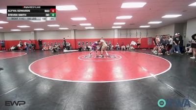 195 lbs 3rd Place - Alyvia Edwards, Wagoner Takedown Club vs Steven Smith, Salina Wrestling Club