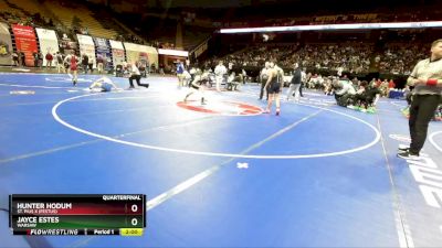 113 Class 1 lbs Quarterfinal - Jayce Estes, Warsaw vs Hunter Hodum, St. Pius X (Festus)