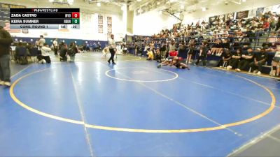 110 lbs Cons. Round 1 - Zada Castro, Mission Viejo vs Keira Sumner, Redondo Union