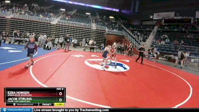 106 lbs 3rd Place Match - Ezra Horgen, Green River Grapplers vs Jacob Stirling, Camel Kids Wrestling