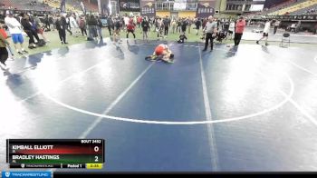 120 lbs Cons. Round 3 - Kimball Elliott, IA vs Bradley Hastings, AL