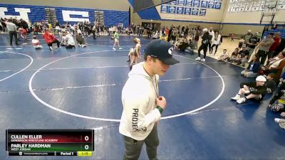 69 lbs Cons. Round 2 - Cullen Eller, Sanderson Wrestling Academy vs Parley Hardman, West Jordan