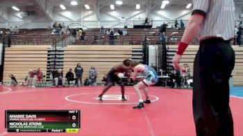 150 lbs Quarterfinal - Nicholas Atkins, Whiteland Wrestling Club vs Amaree Davis, Warren Wrestling Academy