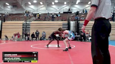 150 lbs Quarterfinal - Nicholas Atkins, Whiteland Wrestling Club vs Amaree Davis, Warren Wrestling Academy