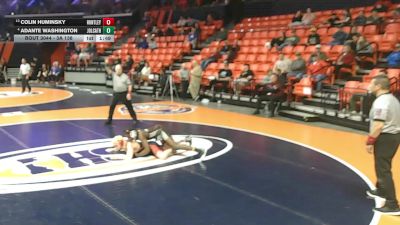 3A 138 lbs Champ. Round 1 - Colin Huminsky, Huntley vs Adante Washington, Joliet (Catholic Academy)