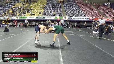 174 lbs Finals (2 Team) - Nick Incontrera, Pennsylvania vs Garrett Thompson, Ohio