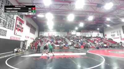 285 lbs 1st Place Match - Robert Fuentes, Declo vs Treg Dimond, Hansen