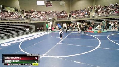 44 lbs Cons. Round 3 - Koen Robinson, Shootbox vs Jordan De Laney, Stallions Wrestling Club