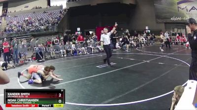 120 lbs Round 1 (6 Team) - Xander Smith, Oklahoma Elite vs Noah Christiansen, South Dakota Thunder