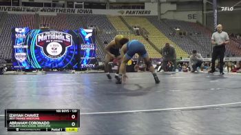 120 lbs 1st Place Match - Abraham Coronado, McQueen High School Wrestling vs Izayiah Chavez, Best Trained Wrestling