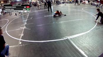 57-58 lbs Cons. Round 1 - Sophia Leal, Beatrice Wrestling Club - Girls vs Maleaha Koch, Scottsbluff Wrestling Club
