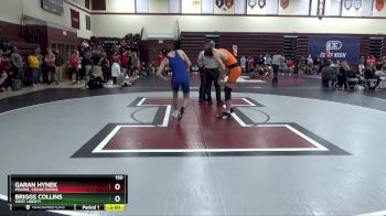 150 lbs Round 2 - Briggs Collins, West Liberty vs Garan Hynek, Prairie, Cedar Rapids