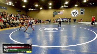 120 lbs Semifinal - Ruby Contreras Martinez, Sanger vs Atiana Cardenas, Righetti