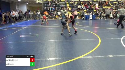 72-74 lbs Rr Rnd 5 - Ayla Knight, Clarksburg vs Jayleigh Rex, Oil City