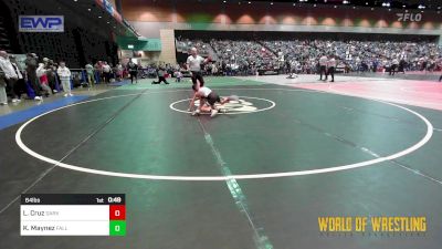 64 lbs Consi Of 16 #1 - Luke Cruz, Darkhorse vs Kypton Maynez, Fallon Outlaws Wrestling Club