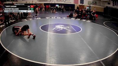 133 lbs Champ. Round 1 - Hoyt Lazzar, Commodore Perry Hs vs Hunter Williams, Indiana Area Hs