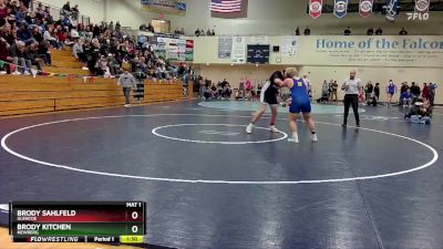 285 lbs Quarterfinal - Brody Sahlfeld, Glencoe vs Brody Kitchen, Newberg