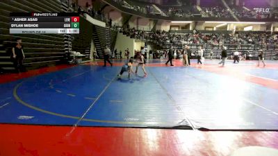 90 lbs Round Of 16 - Asher Asad, Level Up Wrestling Center vs Dylan Mishoe, Georgia