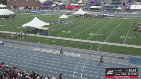 2026 AAU Junior Olympic Games - Youth Boys' 1500m, Prelims 2 - Age 17-18