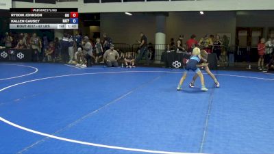 67 lbs Cons. Quarters - Ryddik Johnson, Eastern Oregon Elite vs Kallen Causey, MATPAC