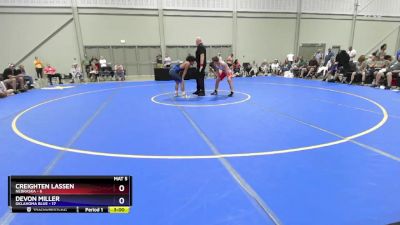 126 lbs Semis & 3rd Wb (16 Team) - Creighten Lassen, Nebraska vs Devon Miller, Oklahoma Blue