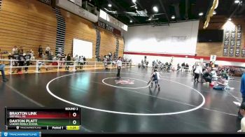 70 lbs Round 2 - Daxton Platt, Lander Middle School vs Braxton Link, Greybull MS