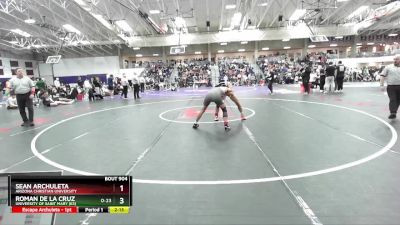 133 lbs Semifinal - Roman De La Cruz, University Of Saint Mary (KS) vs Sean Archuleta, Arizona Christian University