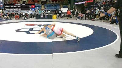 120 lbs Champ. Rd Of 64 - Logan Forgatch, New Jersey vs Karson Wuebker, Iowa