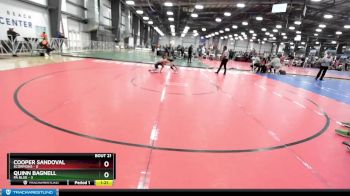 76 lbs Rd# 9- 2:15pm Saturday Final Pool - Quinn Bagnell, PA Blue vs Cooper Sandoval, Scorpions