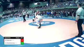 2A 215 lbs Quarterfinal - Boden Mackelprang, Parowan vs Quade Peterson, South Sevier