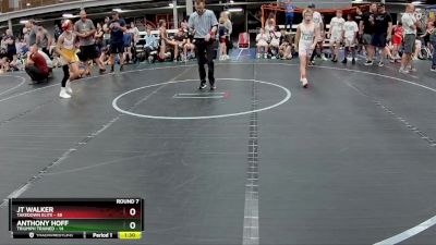 88 lbs Round 7 (8 Team) - JT Walker, Takedown Elite vs Anthony Hoff, Triumph Trained