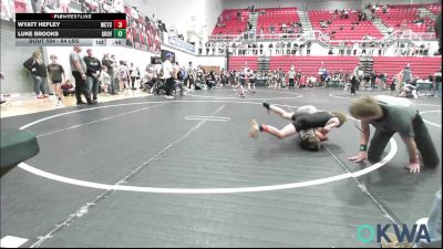 64 lbs Consi Of 4 - Wyatt Hefley, Murray County Takedown Club vs Luke Brooks, Grover Rains Wrestling Club