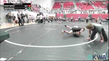 64 lbs Consi Of 4 - Wyatt Hefley, Murray County Takedown Club vs Luke Brooks, Grover Rains Wrestling Club