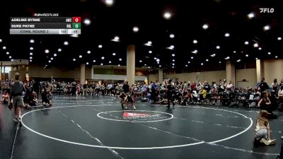 55 lbs Cons. Round 2 - Duke Payne, Bulldogs vs Adeline Byrne, Apex Wrestling Club