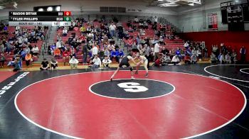 145 lbs Cons. Semi - Tyler Phillips, Marion Center Area Hs vs Mason Bryan, West Allegheny Hs