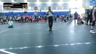 108/114 Round 2 - Luke Paitl, Summerville Take Down vs Mason Bigler, Legacy Elite Wrestling