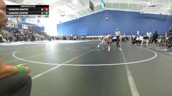 113 lbs Quarterfinal - Landon Cooper, Olathe South vs Damarie Martin, Wichita East