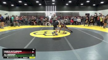 90 lbs Round 3 (8 Team) - Marco Hutcherson, CP Wrestling Academy vs Eli Oberheim, Team Missouri (MO)