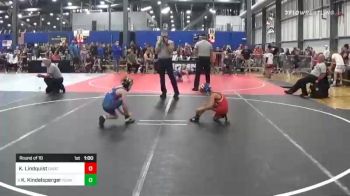 58 lbs Round Of 16 - Kalon Lindquist, Owatonna vs Kyler Kindelsperger, Young Guns