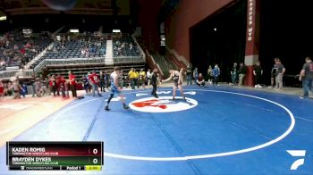 165-175 lbs Cons. Semi - Brayden Dykes, Torrington Wrestling Club vs Kaden Romig, Torrington Wrestling Club