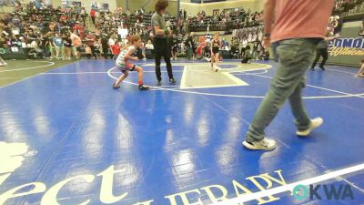 70 lbs Rr Rnd 1 - Shyann Taylor, El Reno Wrestling Club vs Laneigh Jo Cartwright, Midwest City Bombers