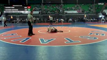 1A-4A 132 Semifinal - Hayden Hartzog, Alexandria HS vs Haiden Hise, Weaver