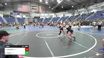 116 lbs 2nd Place - Anna Henstein, Rapid City Cobblers vs Gia Gabel, Pikes Peak Warriors