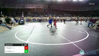 Round Of 16 - Cole Rogers, Hilldale Youth Wrestling Club vs Beau Collins, Bridge Creek Youth Wrestling