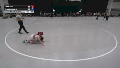51-55.7 lbs Cons. Quarters - Clara Hughes, Moen Wrestling Academy vs Trinh Tse, Greater Heights Wrestling