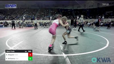 78 lbs Semifinal - Adyson Wagner, Choctaw Ironman Youth Wrestling vs Kaydance Williams, Locust Grove Youth Wrestling