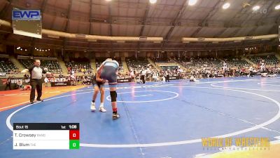 115 lbs Round Of 64 - Tyson Crowsey, Ranger 47 Wrestling Club vs Jace Blum, The Best Wrestler