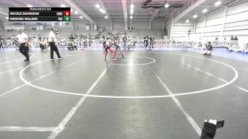 100 lbs Round Of 16 - Nicole Davidson, East Rowan Wrestling Club vs Kristen Walzer, Wrecking Crew Dream Crushers