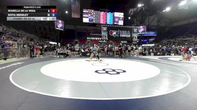 140 lbs Champ. Rd Of 64 - Isabella De La Vega, IL vs Sofia MENELEY, VA